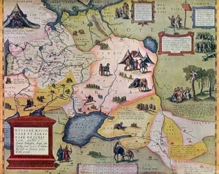 Karte des Russischen Reiches im 16. Jahrhundert, Kopie eines Originals von 1571